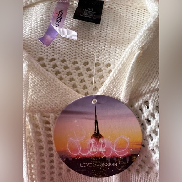 Love By Design Ivory Knit Hoodie - Picture 7 of 8